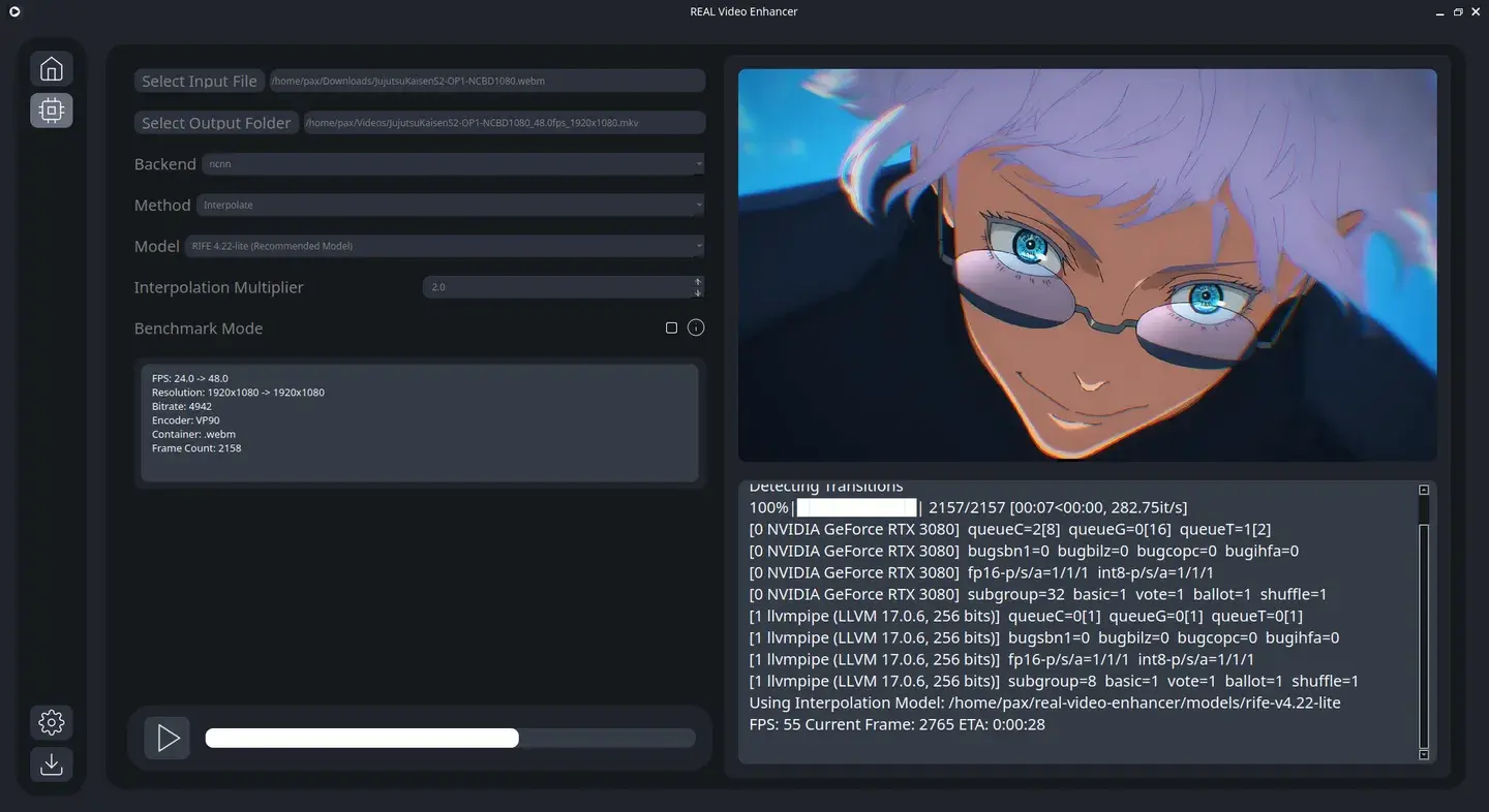 REAL Video Enhancer(开源免费的视频增强软件)