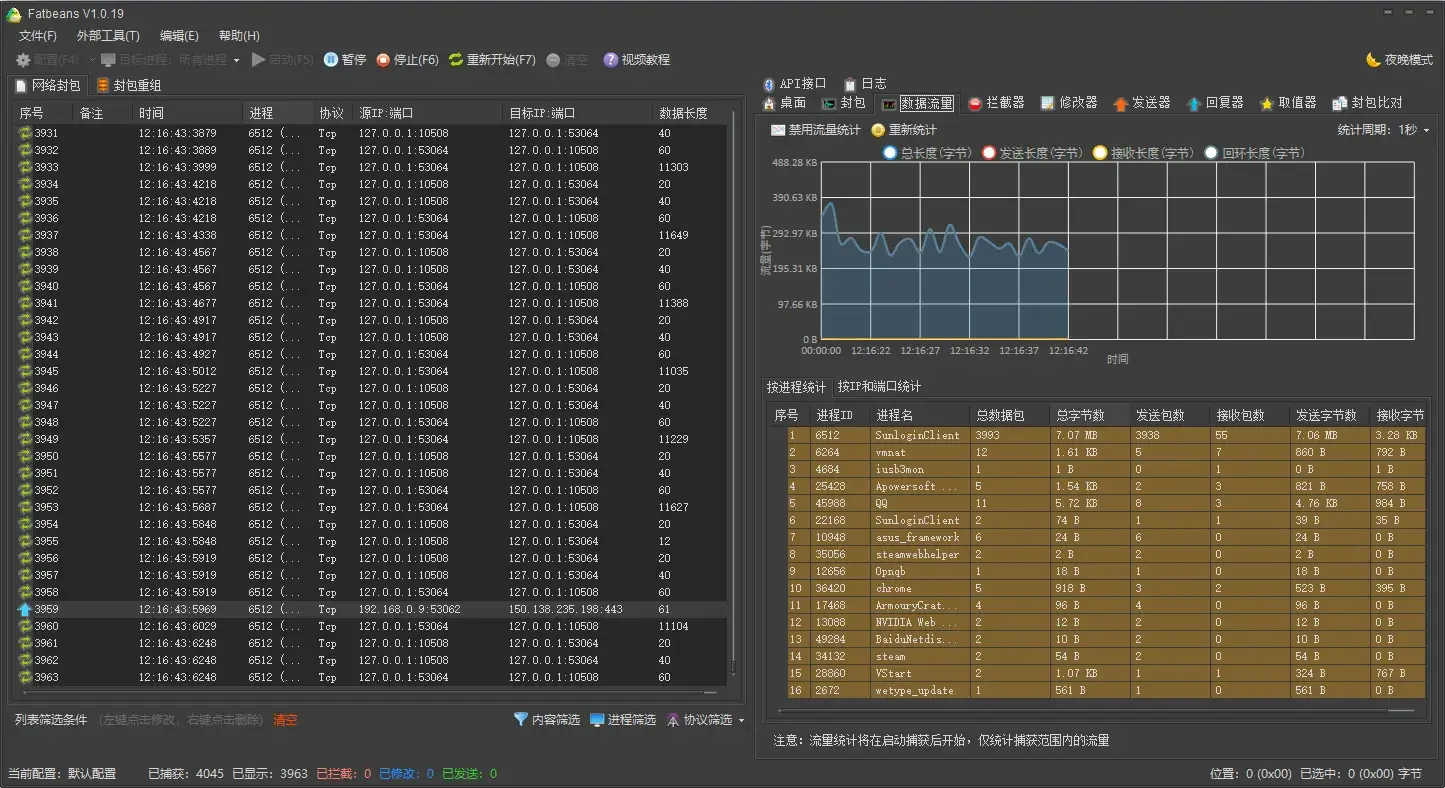 Fatbeans(开源网络调试与抓包软件)