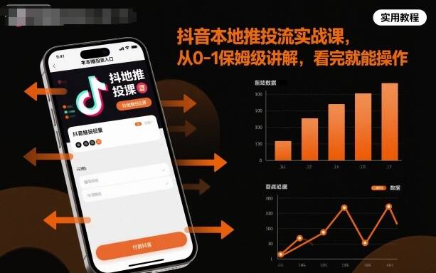 抖音本地推投流实战课，从0-1保姆级讲解，看完就能操作