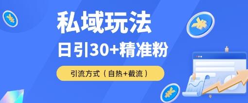 私域金融课变现玩法，日引30+精准流量，转化率50%日销5-10单，一单188