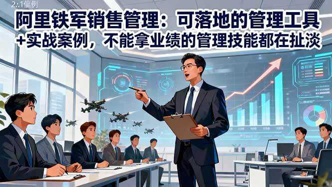 （16436期）阿里铁军销售管理：可落地的管理工具+实战案例，不能拿业绩的管理都在扯淡