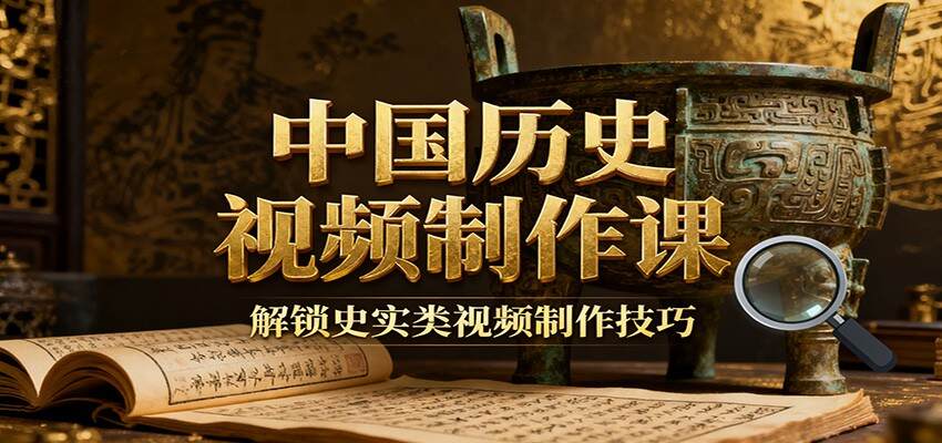 中国历史视频制作课：疆域地图集+参考文案+练习素材，解锁史实类视频制作技巧