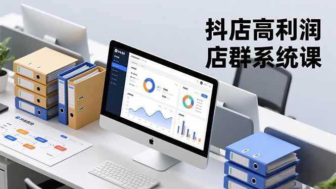 （16675期）抖店高利润店群系统课，店群搭建、选品策略、运营管控，构建标准体系，矩阵月入20万+