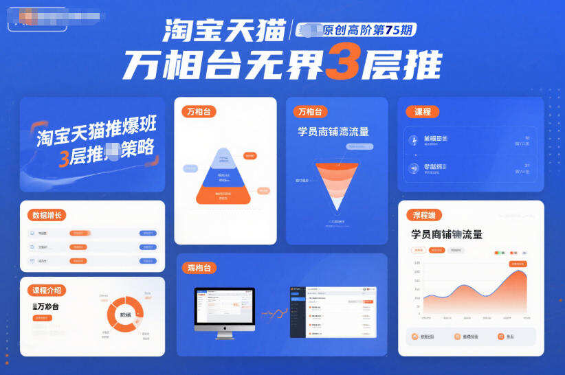 淘宝天猫推爆班原创高阶第75期，万相台无界3层推