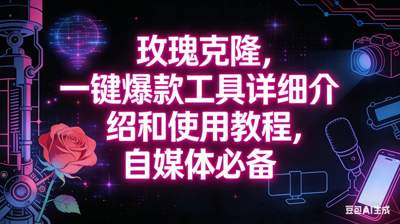 （16811期）玫瑰克隆工具，自媒体必备神器，一键爆款，详细介绍和使用教程