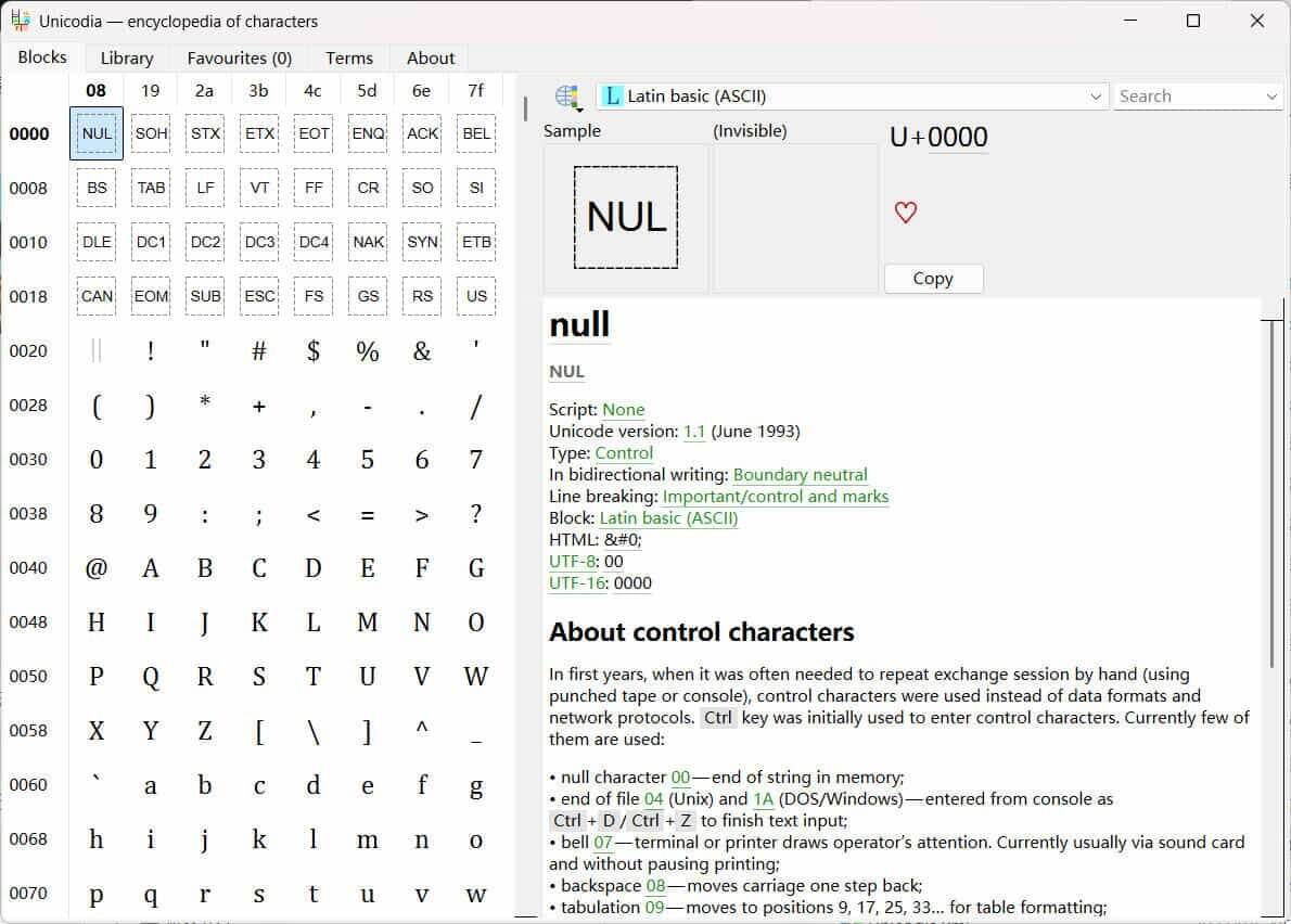 Unicode字符查询Unicodia v3.0.8绿色版