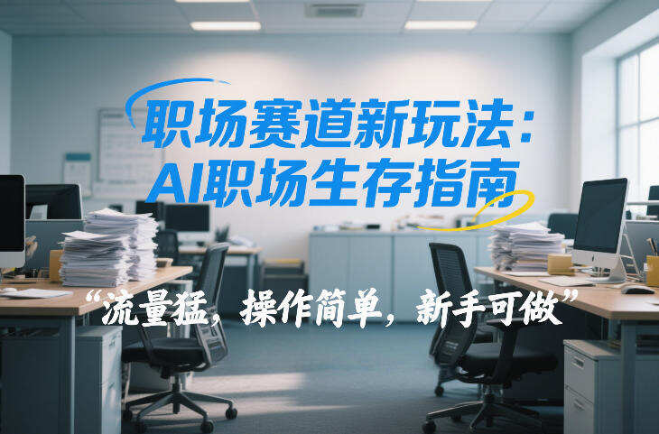 职场赛道新玩法：AI职场生存指南，流量猛，操作简单，新手可做