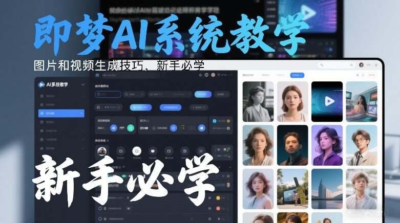 即梦AI系统教学，图片和视频生成技巧，新手必学